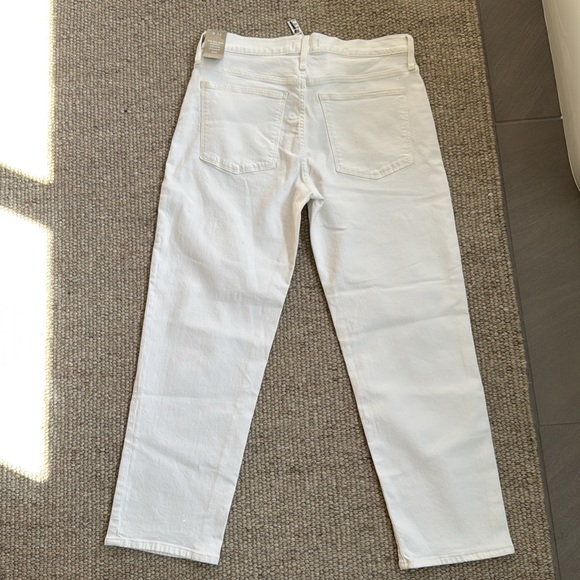 Madewell The Mid-Rise Perfect Vintage Straight Jean in Tile White NWT - Picture 12 of 13